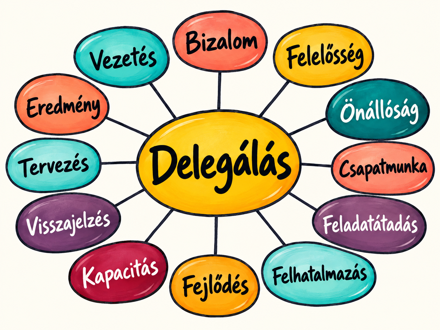 Delegálás – gondolattérkép