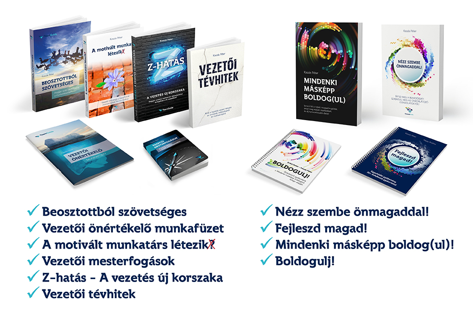 A nyomtatott „all in” könyvcsomag: 6 könyv, 1 zsebkönyv és 3 munkafüzet